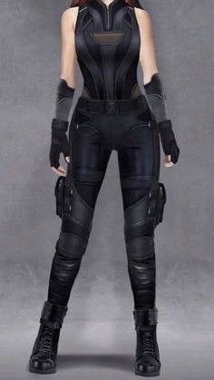 Fantasy Spy Outfit, Bodyguard Security Outfit Women, Secret Agent Aesthetic Female Outfit, Spy Outfit Women Undercover, Spy Outfit Ideas, Vigilante Outfit Female, Special Agent Outfit, Tatical Clothes Female, Black Widow Inspired Outfits