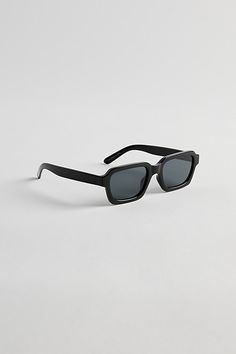 Pascal plastic rectangle sunglasses. Elevated essential sunglasses in a classic rectangle silhouette with UV protection. Content + Care Plastic Wipe clean Imported | Pascal Plastic Rectangle Sunglasses in Black, Men's at Urban Outfitters Men’s Sunglasses, Male Sunglasses, Sunglasses Mens, Sunglasses Men, Stylish Sunglasses, Rectangle Sunglasses, Zara Man, Black Fits, Uv Protection