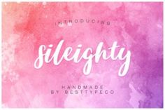 a watercolor background with the word sleighty written in white on it