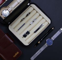 Compact and Functional:Take the Decorebay Voyager watch and cufflink organizer wherever you go. Its compact design features 2 watch compartments and 4 padded rows for cufflinks and rings. Velvet lined interior protects your valuable jewelry from scratches and scuffs.Travel Friendly:An ideal companion for any trip or occasion. Easily store in any luggage or carry on. The perfect jewelry organizer whilst traveling. Design with Purpose.Storing watches and cufflinks never looked so great! An attract Classic Rectangular Business Watch Case, Classic Rectangular Watch Case For Business, Modern Rectangular Watch Accessories For Formal Occasions, Modern Rectangular Watch Case For Formal Occasions, Modern Rectangular Case Watch Accessories For Formal Events, Modern Rectangular Case Watch Accessories For Formal Occasions, Elegant Travel Watch Accessories, Rectangular Business Watch Accessories, Ring Case