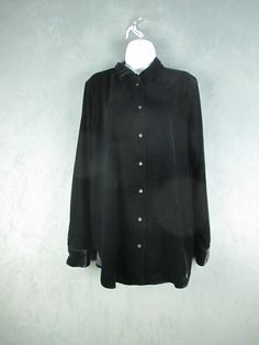 #ad Top Rated Gap Shirt Womens Large Tall Black Velvet Long Sleeve Button Up, Fashion womens top Button Up Fashion, Top Rated, Black Velvet, Gap, Button Up, Womens Shirts, Velvet, Top Outfits