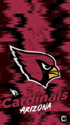 the arizona cardinals logo on a red background