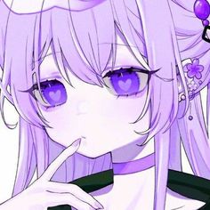 Light Purple Pfp, Hot Profile Pictures, Purple Anime Pfp, Purple Anime Aesthetic, Anime Purple Hair, Body Type Drawing, Purple Goth