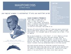 an image of a man's profile in blue and white with the words magtoxicosis on it