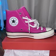 Nwt Brand New Size 7.5 (Fit For Size 8) Converse Said To Size Down Half Size For A Perfect Fit Womens Converse, Converse High Tops, Converse Shoes, Womens Shoes Sneakers, Womens Sneakers, High Tops, Shoes Sneakers, Converse, Perfect Fit