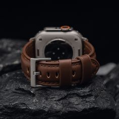 Designed to give your Apple Watch a Timeless and bold new look. Built with full grain leather, that develops a rugged patina with time. ➖ Full Grain ECCO Leather ➖ Fil Au Chinois beeswax linen thread ➖ Custom Stainless Steel lugs and Buckle ➖ Rugged and Robust ➖ Designed for Apple Watch ULTRA 1 & 2, Series 9 -1, SE SE2 ➖ Leather Luxury for Your Apple Watch: Enhance the aesthetics of your Apple Watch with KORDIZ apple watch Leather Band; a polished look and minimalist design add an elegant touch Leather Watch Aesthetic, Modern Leather Watch Bands For Outdoor, Modern Brown Leather Watch Accessories, Modern Brown Leather Watch Bands, Leather Watch Bands For Outdoor, Leather Apple Watch Band For Everyday Use, Modern Leather Apple Watch Band For Everyday Use, Adjustable Leather Watch Bands For Outdoor, Luxury Leather Watch Accessories For Outdoor