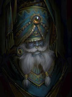 an image of a wizard with white hair and beard