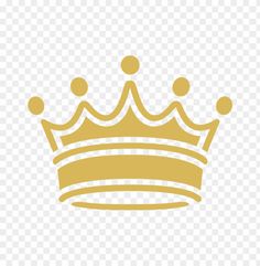 a gold crown on a transparent background