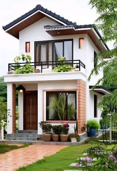 Hacienda Interior Design, Modern Hacienda, Casa Hobbit, Small House Design Exterior, House Design Exterior, Casa Country, Minimal House Design, Casa Vintage, Small House Design Plans