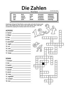 a crossword puzzle is shown with numbers and letters in the form of an animal