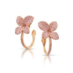 Pasquale Bruni Jewelry - PETIT GARDEN EARRINGS | Manfredi Jewels Garden Earrings, Pink Sapphire Earrings, Pasquale Bruni, Pink Sapphire Ring, Jewelry Luxury, Rose Gold Pink, Expensive Jewelry, Rose Gold Hardware, Sapphire Earrings