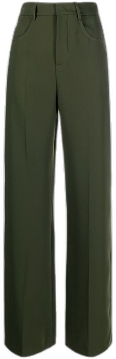 Straight Leg, Trousers, Collage, Green, Pins