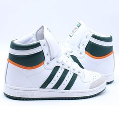 Nwt Toddler Boy Adidas Top Ten Sneakers Green And White Size 10 White High-top Sneakers For School, White Casual High-top Sneakers For Sports, Casual White High-top Sneakers For Sports, Nike Converse, Adidas High Tops, Adidas Baby, Casual Athletic Shoes, Adidas Shoes Superstar, Superstars Shoes