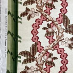 an image of a floral design on fabric