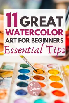 the words 11 great watercolor art for beginners essential tips