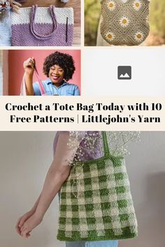 crochet tote bag today with 10 free patterns