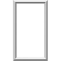 an empty white frame on a white background