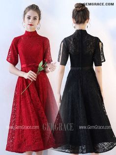 10% off now|Free shipping world-wide. Popular Lace Tea Length Party Dress With Split Sleeves 9 Colors at GemGrace. Click to learn our pro custom-made service for wedding dress, formal dress. View #HomecomingDresses for more ideas. Elegant Fitted Lace Tea Length Dress, Party Lace Midi Dress Tea Length, Lace Midi Dress For Party, Tea Length, Lace Tea Length Midi Dress For Parties, Party Lace Patchwork Short Sleeve Midi Dress, Short Sleeve Lace Patchwork Midi Party Dress, Lace Midi Dress For Party In Tea Length, Lace Patchwork Short Sleeve Midi Dress For Party, Short Sleeve Midi Dress With Lace Patchwork For Party