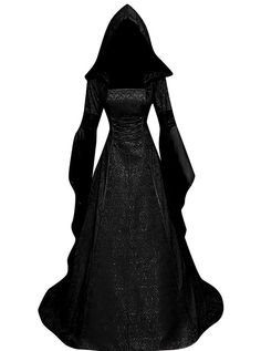 PRICES MAY VARY. 【Deluxe Witch Dress for Women】Renaissance style halloween dress for women with square neck, flare sleeve, floor length, unique and exquisite embroidery, and there are the adjustable lace-up on the front & back of the vintage victorian dress for fitting your figure. Victorian long gothic dresses combined stylish with retro style, make females more elegant! 【High Quality Material】 This elegant medieval dress costume is made of high quality Rayon and Polyester, soft, lightweight an Vampire Gown, Gothic Corset Dresses, Medieval Corset, Cloak Dress, Vampire Dress, Witch Dress, Punk Dress, Medieval Costume