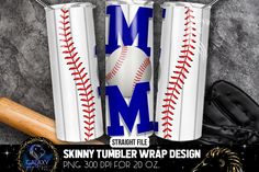 the baseball mom tumbler wrap design is ready to be used for personalized items