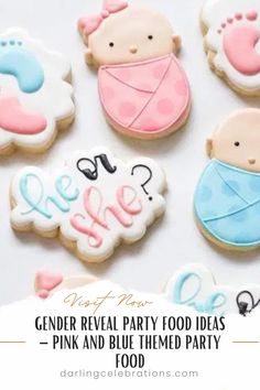 Visit Website Blue Pink Gender Reveal Party Ideas, Pink And Blue Treats Gender Reveal, Gender Reveal Cupcake Ideas Pink Blue, Pink And Blue Food Gender Reveal, Pink And Blue Candy Gender Reveal, Gender Reveal Cake Pops, Donut Photos, Gender Reveal Food, Gender Reveal Party Food