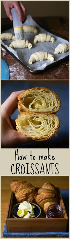 how to make croissants in the oven and then bake them for breakfast