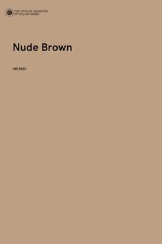 nude brown is featured in this book