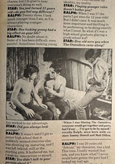 an old newspaper article with two men in bed and one is looking at another man