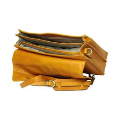 Old Angler Yellow Ocher Full Grain Leather Briefcase Full grain leather briefcase Synthetic lining Laptop compartment Cell phone pocket pens holder Outside zip pocket Flap open with clasp closure Adjustable/Removable leather shoulder strap with pad Size cm. – 38 x 28 x 12 Weight kg. – 1,400 Handmade in Italy Business Satchel With Smooth Grain Crossbody, Business Crossbody Satchel With Smooth Grain, Business Smooth Grain Leather Saddle Bag, Smooth Grain Satchel Saddle Bag For Travel, Business Shoulder Bag In Cognac With Smooth Grain, Business Cognac Shoulder Bag With Smooth Grain, Leather Lining Crossbody Briefcase For Business, Leather Lined Crossbody Briefcase For Business, Business Crossbody Briefcase With Leather Lining