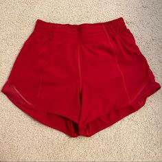 Lululemon Hotty Hot Hr Shorts Size 4 Tall Color: Dark Red 4” Inseam Brand New Without Tags. Never Worn With No Detected Flaws. Comes From A Pet Free/Smoke Free Home Red Athleisure Activewear With Built-in Shorts, Red Yoga Activewear Shorts, Red Activewear With Elastic Waistband For Workout, Red Go-dry Athletic Shorts For Gym, Red Athleisure Shorts For Workout, Red Go-dry Athleisure Shorts, Red Athleisure Go-dry Athletic Shorts, Red Athleisure Athletic Shorts With Go-dry, Red Moisture-wicking Athletic Shorts For Yoga