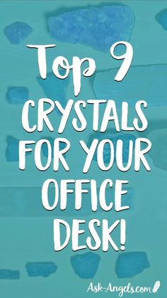 Crystals for Your Office Desk  - Top 9 Desk Crystals! - Ask-Angels.com Office Work Desk, Crystals For Wealth, Work Desk Decor, Work Office Decor, Beautiful Office, Work Desk