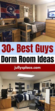 Guys dorm room Dorm Rooms Aesthetic, Dorm Inspo Aesthetic, Cozy Dorm Room Ideas, College Dorm Inspo