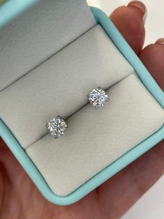 New In! Gorgeous White D Color VVS Crispy Clear Moissanite Stud Earrings in Sterling Silver 925 Weight: 0.8CT+0.8CT (6mm in diameter each). Shape: Round Brilliant Color:D Clarity:VVS Cut:Excellent Will come with authenticity certificate and Will be shipped from Los Angeles CA within 1-2 business days -------------------------------------------- Gia Certified Sterling Silver Earrings, Gia Certified Silver Diamond Earrings For Gift, Moissanite Round Cut Earrings For Gift, Gift Moissanite Earrings With Round Cut, Gia Certified Silver Diamond Earrings In Sterling Silver, Gia Certified Heart Cut Sterling Silver Jewelry, White Gold Diamond Earrings With Vs Clarity As Gift, Gia Certified Lab Grown Diamond Earrings For Gift, Round Cut Moissanite Earrings For Gift