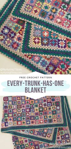 the very trunk - has - one blanket with free crochet pattern