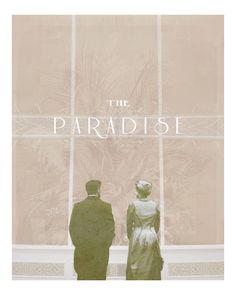 the paradist movie poster with two people standing in front of a large window