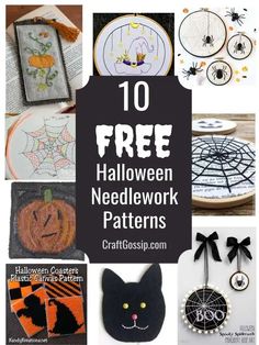 the top ten free halloween needlework patterns