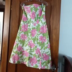 Summer Fun At It's Best! Pink, Cream And Green Strapless Floral Dress. Back Zip. Floral Detail On Bottom, With Gorgeous Stripe Edging. Brand New, Tags On, Never Worn Strapless Floral Dress, Dress Back, Dresses Strapless, Charlotte Russe, Summer Fun, Floral Dress, Strapless Dress, Colorful Dresses, Womens Dresses