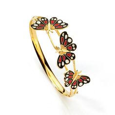 Butterfly Butterfly Jewelry Butterfly Bangle by GianniDeloro, $895.00 Luxury Multicolor Gold Bracelet As A Gift, Luxury Multicolor Gold Bracelet As Gift, Luxury Multicolor Gold Bracelet For Gift, Fine Jewelry Yellow Gold Cuff Bracelet Gift, Yellow Gold Fine Jewelry Cuff Bracelet As Gift, Yellow Gold Fine Jewelry Bangle Gift, Yellow Gold Bangle As Gift In Fine Jewelry Style, Gift Yellow Gold Fine Jewelry Bangle, Yellow Gold Cuff Bracelet With 17 Jewels As Gift