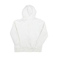 Item is in good used condition. >Size: L >Armpit To Armpit: 22" >Armpit To Cuff: 18" >Collar To Hem: 24" Sporty Cotton Sweats With Adjustable Hood, French Terry Sweats With Drawstring Hood For Streetwear, Sporty Hoodie With Adjustable Hood For Streetwear, Sporty Drawstring Hood Sweatshirt For Streetwear, White Drawstring Hood Sweats For Sportswear, Basic Sports Hoodie With Drawstring Hood, Sporty Cotton Sweatshirt With Adjustable Hood, Basic Fleece Sweats For Streetwear, White Casual Sweats For Streetwear