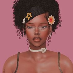 #sims4 Sims 4 Cc Short Afro Hair, Sims 4 African American Cc, Sims 4 Cc Curly Afro Hair, Sims 4 Cc Coily Hair, Sims 4 Curly Afro, Sims 4 Cornrows, Afro Sims 4 Cc, Sims 4 Piercing Cc, Sims 4 Cc Edges