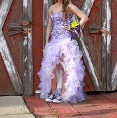 Worn Once... Absolutely Stunning High/Low Dress High Low Purple Prom Dresses, Colorful Dresses Formal, Dresses Formal, Formal Dress, High Low Dress, Color Purple, High Low, Prom Dresses, Prom