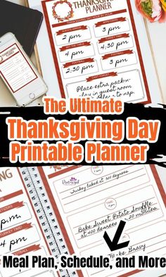 the ultimate thanksgiving day printable planner