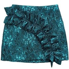 Zara Mini Skirt Emerald Green With Ruffles Details Brand New With Tag Zara Mini, Ruffled Mini Skirt, Green Mini Skirt, Zara Skirts, Emerald Green, Ruffles, Emerald, Womens Skirt, Zara