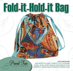 an image of a bag with the words fold - it - hold - it bag