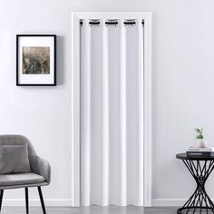 PRICES MAY VARY. Polyester Custom Size for Standard Entry Doors:Pack of 1 panel curtain measures 42 inch wide which is minimum width for ruffle curtain aesthetic like a accordion as image shows.80 inch length which is minimum drop size for most entryways to block draft and insulate cold in winter effectively.Fit for 24x80,30x80,36x80 door,hang 2 panels for 48x80,60x80 door. Details of Fabric Functions:Woven of heavy thick microfiber polyester with black yarn inside perfect provides: 1. 90 - 100% Office In Home, Closet Curtain, Bedroom Closet Doors, Accordion Doors, Curtain For Bedroom, Ruffle Curtains, Closet Curtains, Bathroom Laundry Room, Soundproof Room