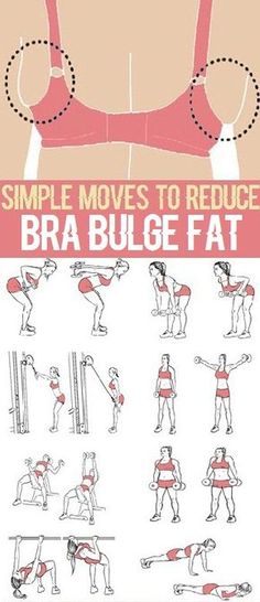 Simple Exercises to Reduce Bra Bulge.. Arm Training, Fitness Routines, Trening Fitness, An Exercise, Trening Abs, Body Fitness, Motivation Fitness, Back Exercises, Back Workout