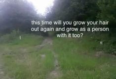 a dirt road in the middle of a forest with trees and grass on both sides