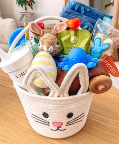 easter basket for a one-year-old boy One Year Old Easter Basket, Easter Basket For One Year Old, One Year Old Easter Basket Ideas, Toddler Easter Baskets, Baby Easter Basket Ideas, Newborn Easter Basket, Crochet Patterns Easter