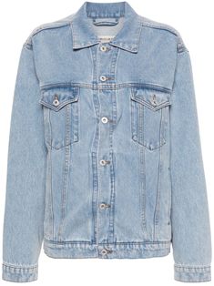 Y/Project Evergreen Denim Jacket - Farfetch Y Project, Versace Outfit, City Dress, Organic Materials, Iconic Bags, Summer Beach Wear, Ballet Flat Shoes, Ski Wear, Lady Dior