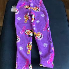 Size 4 Sleepwear Pants - Flame Resistant Sleepwear Playful Purple Bottoms For Playtime, Playful Purple Sleepwear For Pajama Party, Purple Stretch Sleepwear For Pajama Party, Purple Sleepwear For Sleepovers, Boys Pajama Pants, Christmas Pj Pants, Girls Pajama Pants, Plush Pajama Pants, Christmas Pajama Pants